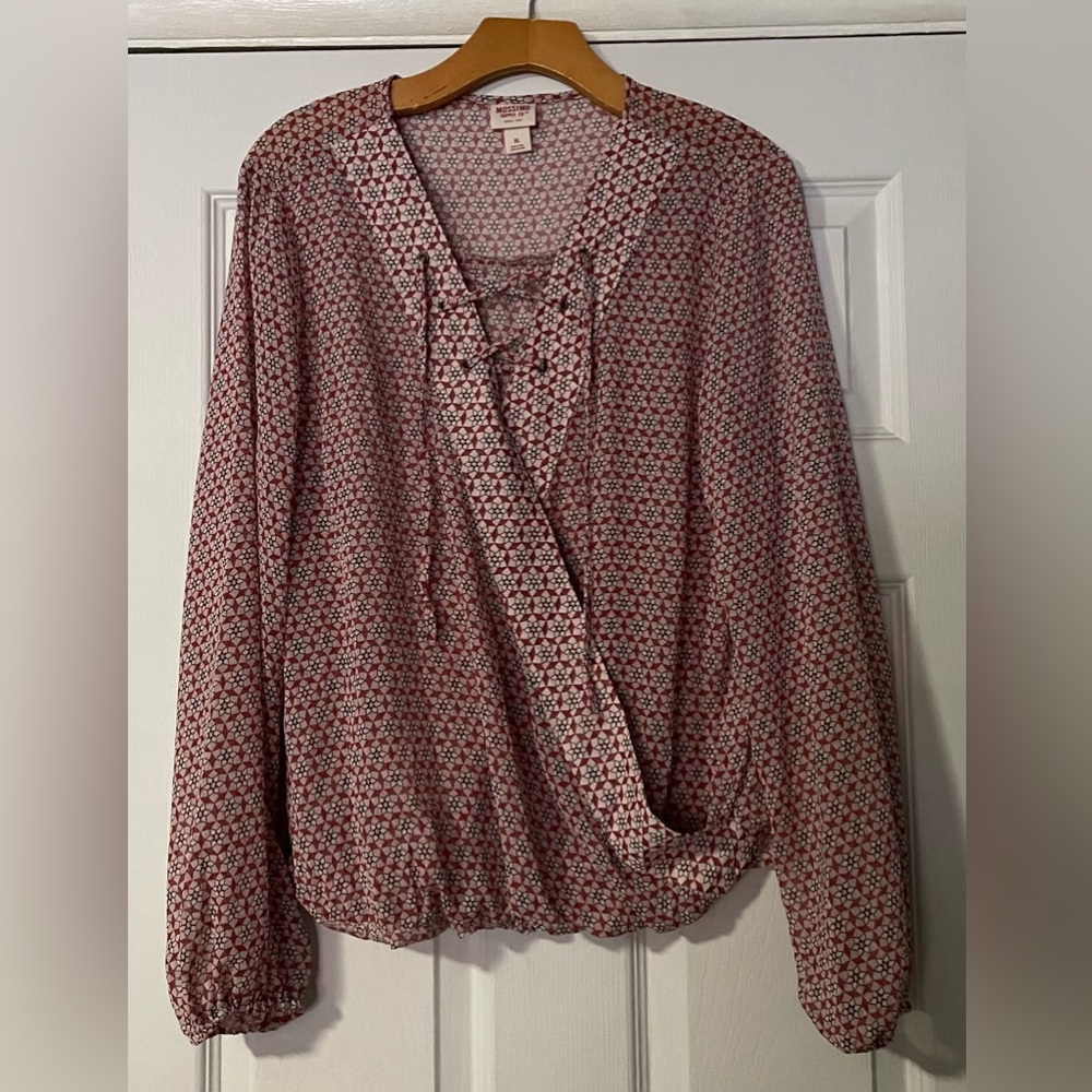 Mossimo Pink/Maroon size XL Top